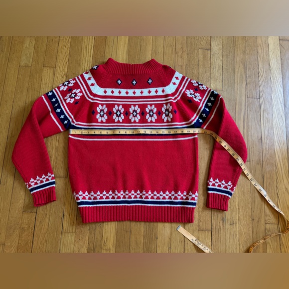 80s Vintage JC Penney Heavy Acrylic Knit Holiday Sweater - Picture 7 of 8